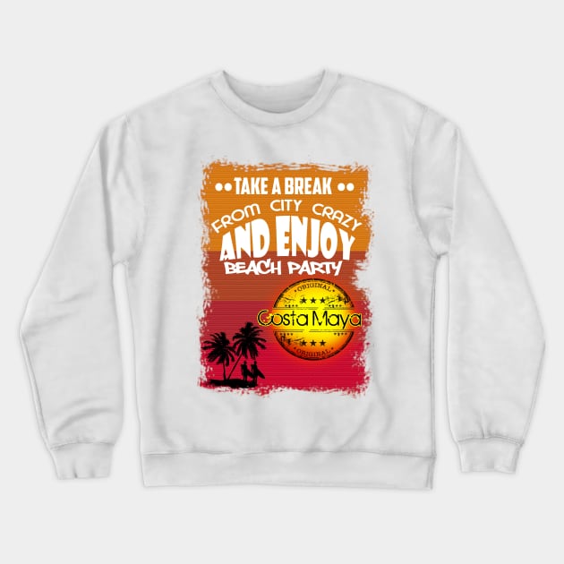 Costa Maya Good Time Crewneck Sweatshirt by dejava